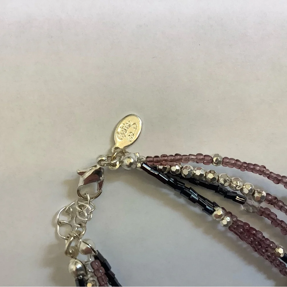 Cookie Lee 5 Strand Multi Colored Necklace - Picture 2 of 6